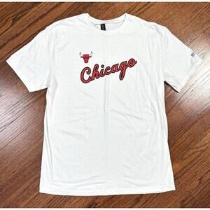 Chicago Bulls  Nba Basketball Graphic Shirt Mens  White New